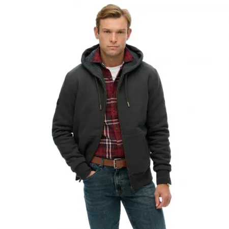 슈퍼드라이 Borg Lined 풀지퍼 스웨터 142686708