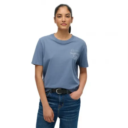 슈퍼드라이 Luxe 캐주얼 Relaxed 반팔 티셔츠 142686847