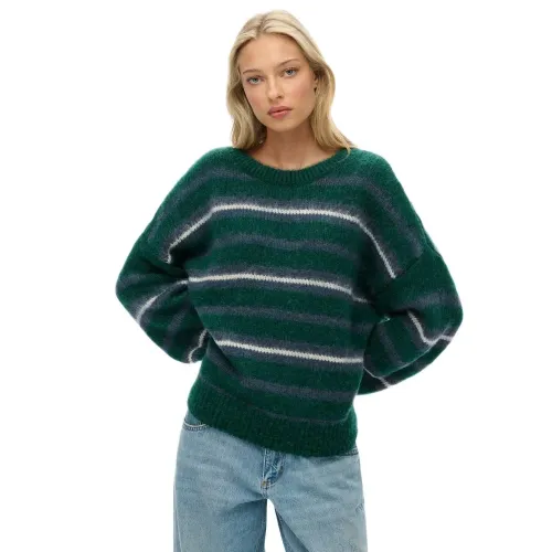 슈퍼드라이 Slouchy Brushed Stripe 스웨터 142686943