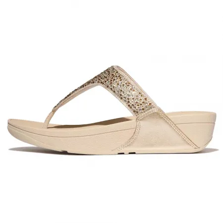 핏플랍 Lulu Crystal Mix Metallic Toe Post 샌들 142703627