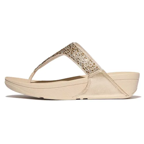 핏플랍 Lulu Crystal Mix Metallic Toe Post 샌들 142703627