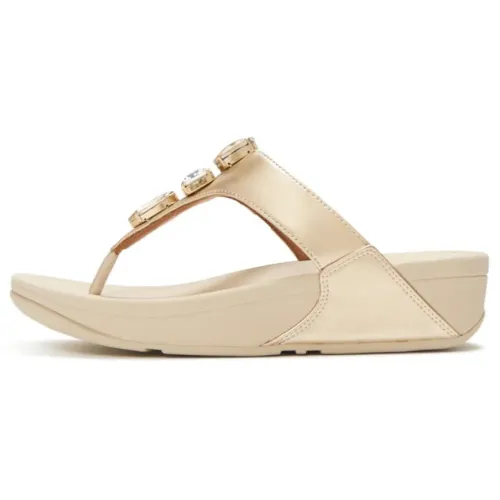 핏플랍 Lulu 울트라 Jewel Metallic Toe Post 샌들 142703653