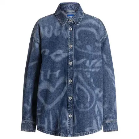 휴고 보스 Garesa 10276973 BLUE 셔츠 142705121