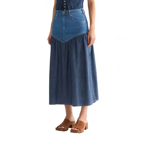 랭글러 Basque Waist 레큘러 Fit 데님 스커트 142707194