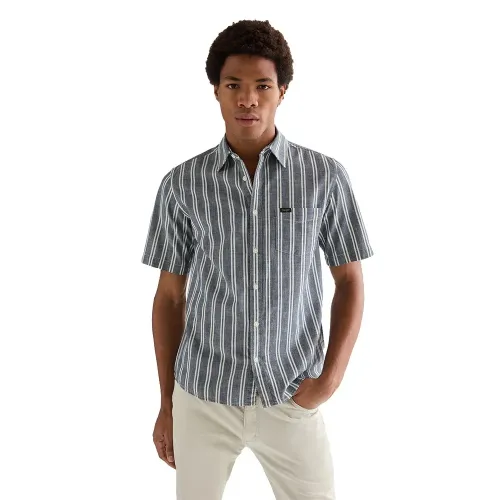 랭글러 Chambray 반팔 셔츠 142707211