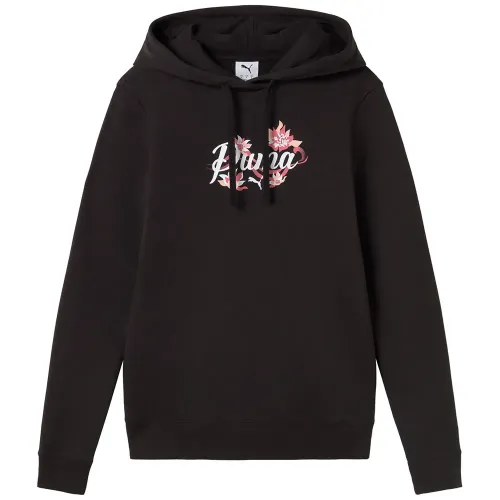 푸마 Floral 그래픽 Cat 후드티 142740231