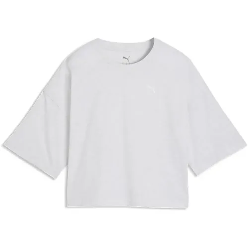 푸마 Wardrobe ESS Cropped 오버핏 반팔 티셔츠 142742472