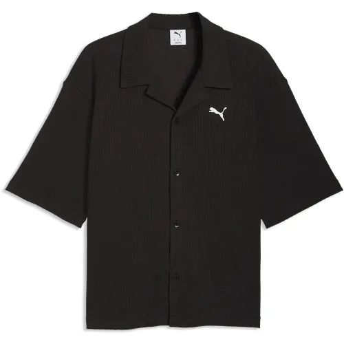 푸마 워드로브 Ess Waffle Boxy 핏 반팔 셔츠 142742499