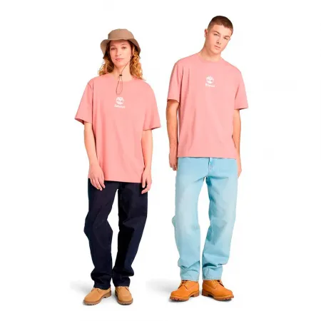 팀버랜드 Print Stack Logo 반팔 티셔츠 142749354