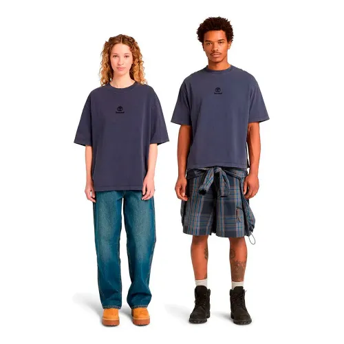 팀버랜드 Sunwashed 엠브로이더드 Logo 반팔 티셔츠 142749457