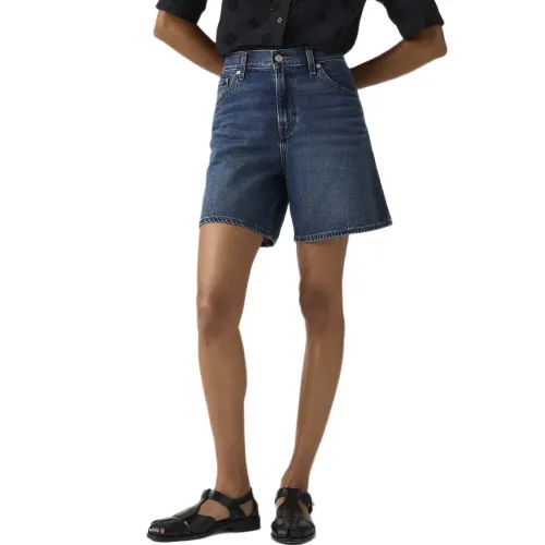 리바이스 Baggy 하이웨이스트 데님 반바지 142750855