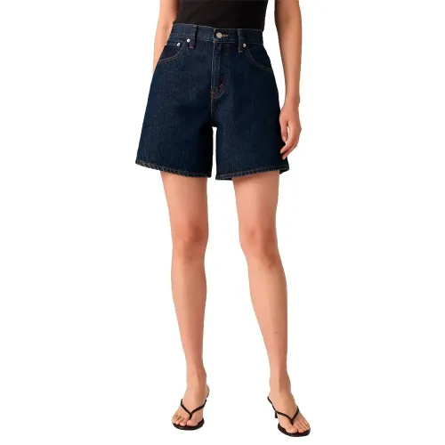 리바이스 Baggy 하이웨이스트 데님 반바지 142750857