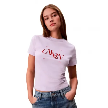 캘빈클라인 Seasonal 그래픽 Slim Fit 반팔 티셔츠 142753983