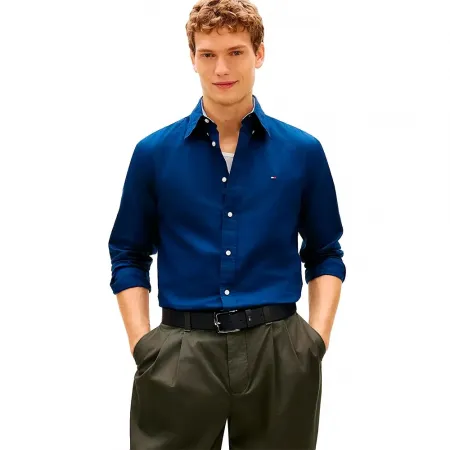 타미힐피거 Linen Blend Solid 긴팔 티셔츠 142758210