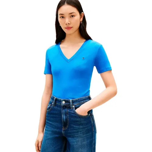 타미힐피거 Slim Cody 반팔 V넥 티셔츠 142758254