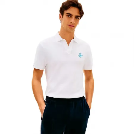 타미힐피거 TH Script 레큘러 fit 반팔 폴로 셔츠 142758270