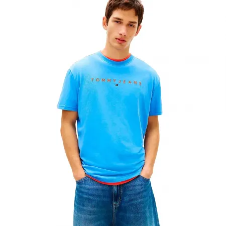 타미힐피거 리니어 Logo 레큘러 Fit 반팔 티셔츠 142758574