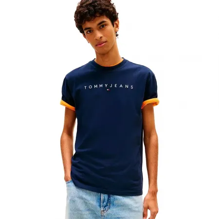 타미힐피거 리니어 Logo 레큘러 Fit 반팔 티셔츠 142758580