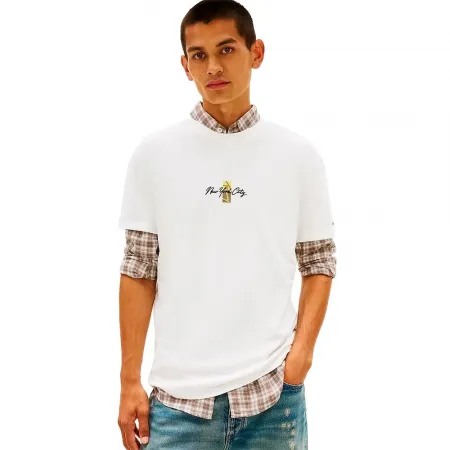 타미힐피거 Sign Block Regular Fit 반팔 티셔츠 142758588