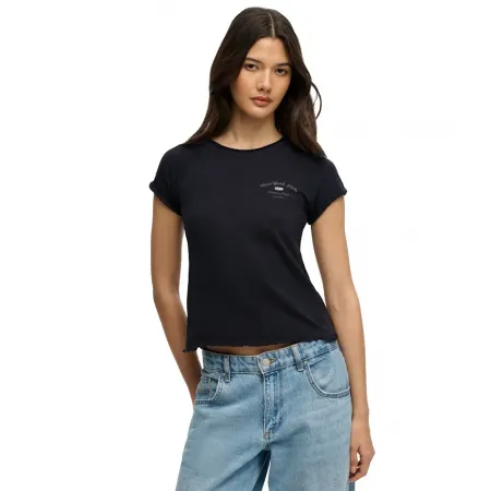 슈퍼드라이 Athletic 에센셜 Slub 그래픽 반팔 티셔츠 142784585