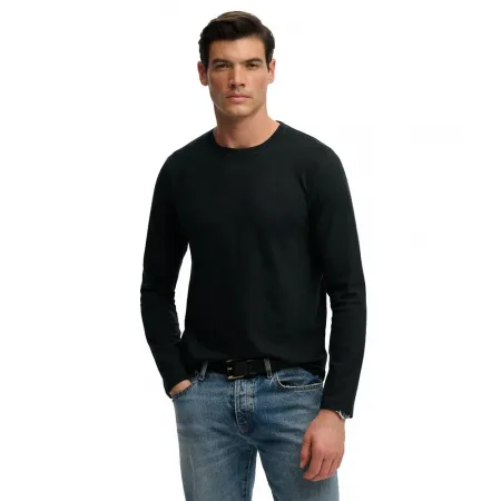 슈퍼드라이 클래식 코튼 라인n 긴팔 티셔츠 142784628