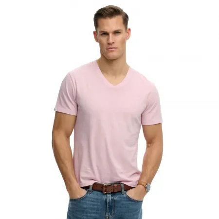 슈퍼드라이 클래식 코튼 라인n Vee 반팔 V넥 티셔츠 142784643