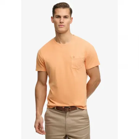 슈퍼드라이 코튼 클래식 Linen 포켓 반팔 티셔츠 142784733