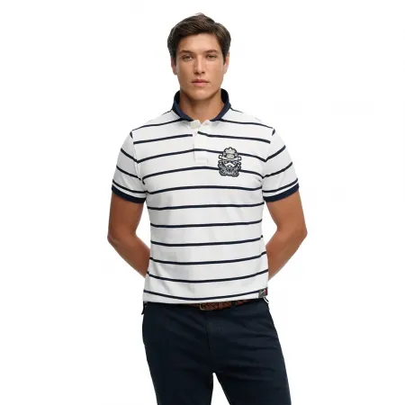 슈퍼드라이 Crest Stripe 반팔 폴로 셔츠 142784742