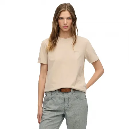 슈퍼드라이 에센셜 Logo 엠브로이더드 반팔 티셔츠 142784789