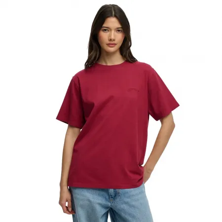 슈퍼드라이 에센셜 로고 루즈 핏 반팔 티셔츠 142784825