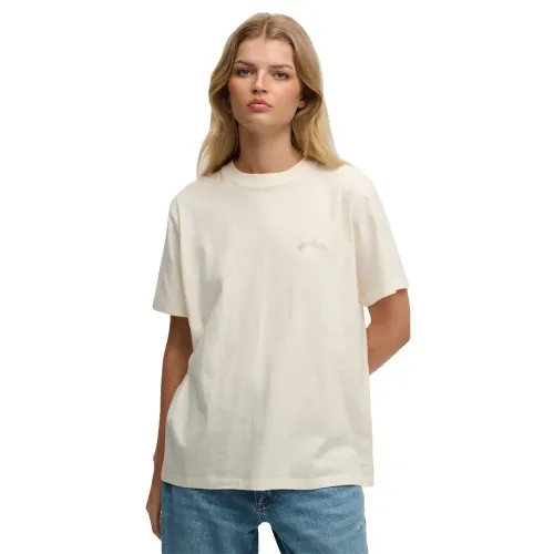 슈퍼드라이 에센셜 로고 루즈 핏 반팔 티셔츠 142784826