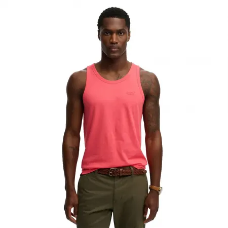 슈퍼드라이 에센셜 로고 Unbrushed 나시 티셔츠 142784845