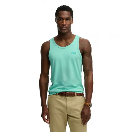 슈퍼드라이 에센셜 로고 Unbrushed 나시 티셔츠 142784846