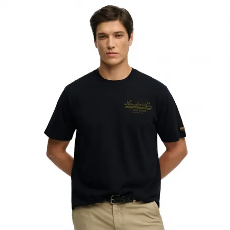 슈퍼드라이 헤리티지 Biker 루즈 핏 반팔 티셔츠 142784893