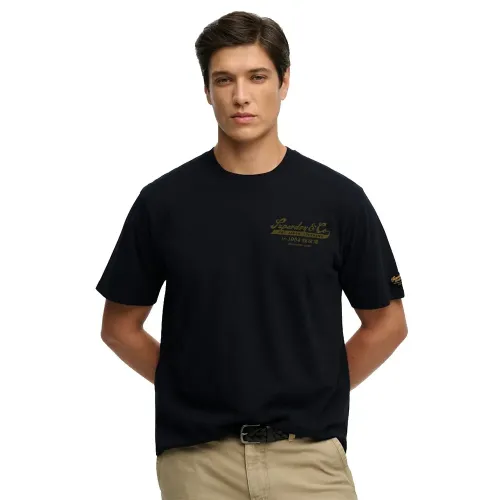 슈퍼드라이 Heritage Biker Loose Fit 반팔 티셔츠 142784893