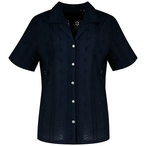 슈퍼드라이 헤리티지 Broderie 반팔 셔츠 142784896