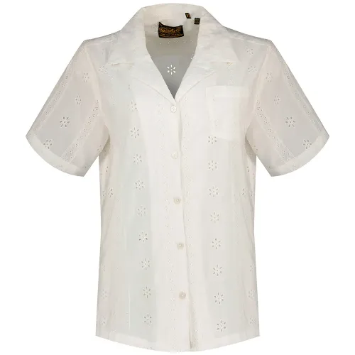 슈퍼드라이 헤리티지 Broderie 반팔 셔츠 142784897