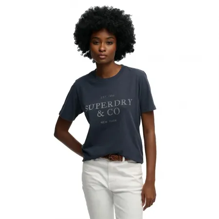 슈퍼드라이 Luxe 캐주얼 Relaxed Fit 반팔 티셔츠 142784943