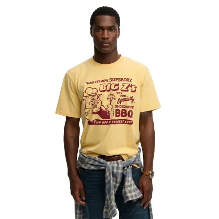 슈퍼드라이 Roadside Trade 루즈 핏 반팔 티셔츠 142785122