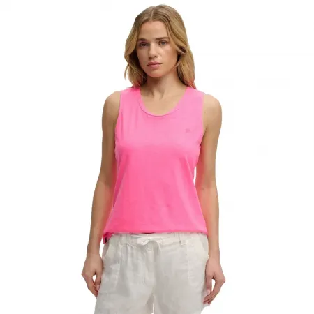 슈퍼드라이 Scoop Neck 나시 티셔츠 142785132