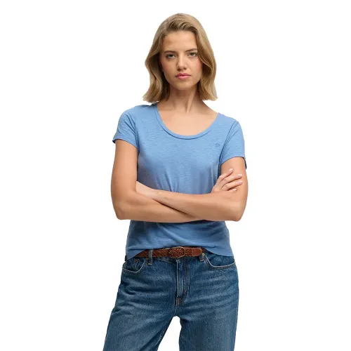 슈퍼드라이 Studios Scoop Neck 반팔 티셔츠 142785164