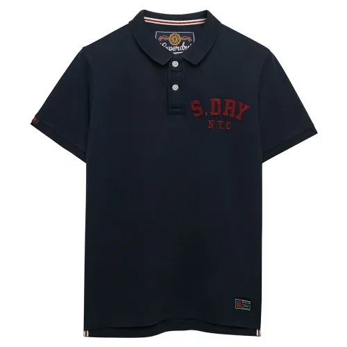 슈퍼드라이 빈티지 Athletic 반팔 폴로 셔츠 142785228