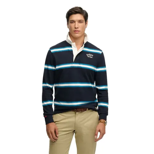 슈퍼드라이 빈티지 Athletic Stripe Rugby 긴 소매 폴로 142785232