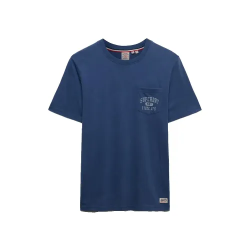 슈퍼드라이 빈티지 Prep Pocket Relaxed Fit 반팔 티셔츠 142785257