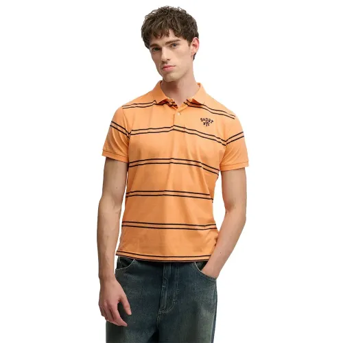 슈퍼드라이 빈티지 Stripe 저지 반팔 폴로 셔츠 142785279