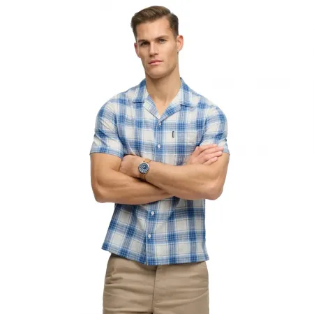 슈퍼드라이 Cabana Check 반팔 셔츠 142797606