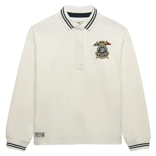 슈퍼드라이 Crest Rugby 긴 소매 폴로 142797649