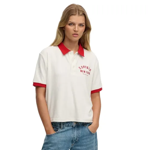 슈퍼드라이 헤리티지 Terry 반팔 폴로 셔츠 142797716