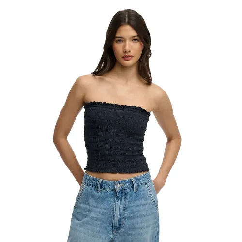 슈퍼드라이 Smocked Bandeau 나시 상의 142797838