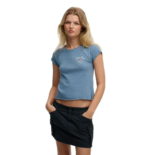 슈퍼드라이 Ath Ess Slub 그래픽 티셔츠 142824801